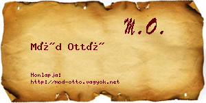 Mód Ottó névjegykártya